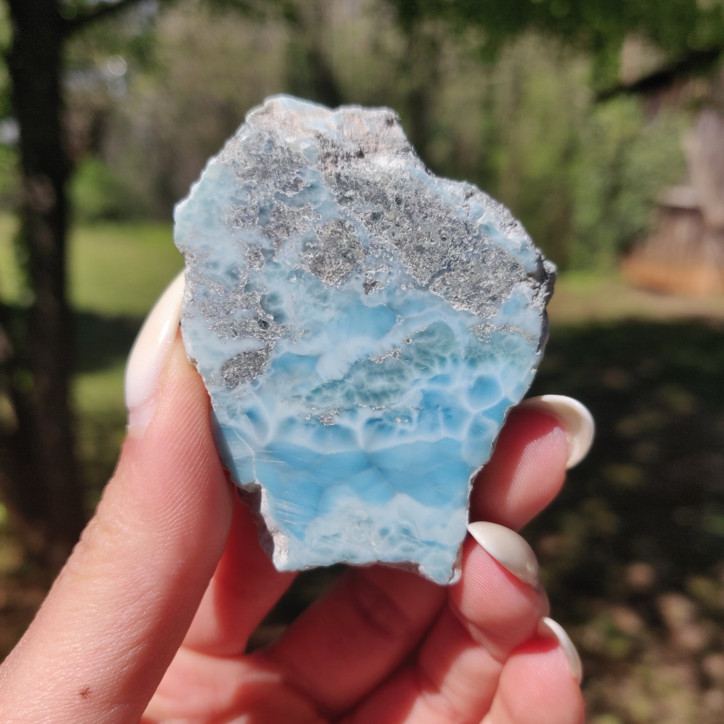 Polished Larimar Slab (#18)
