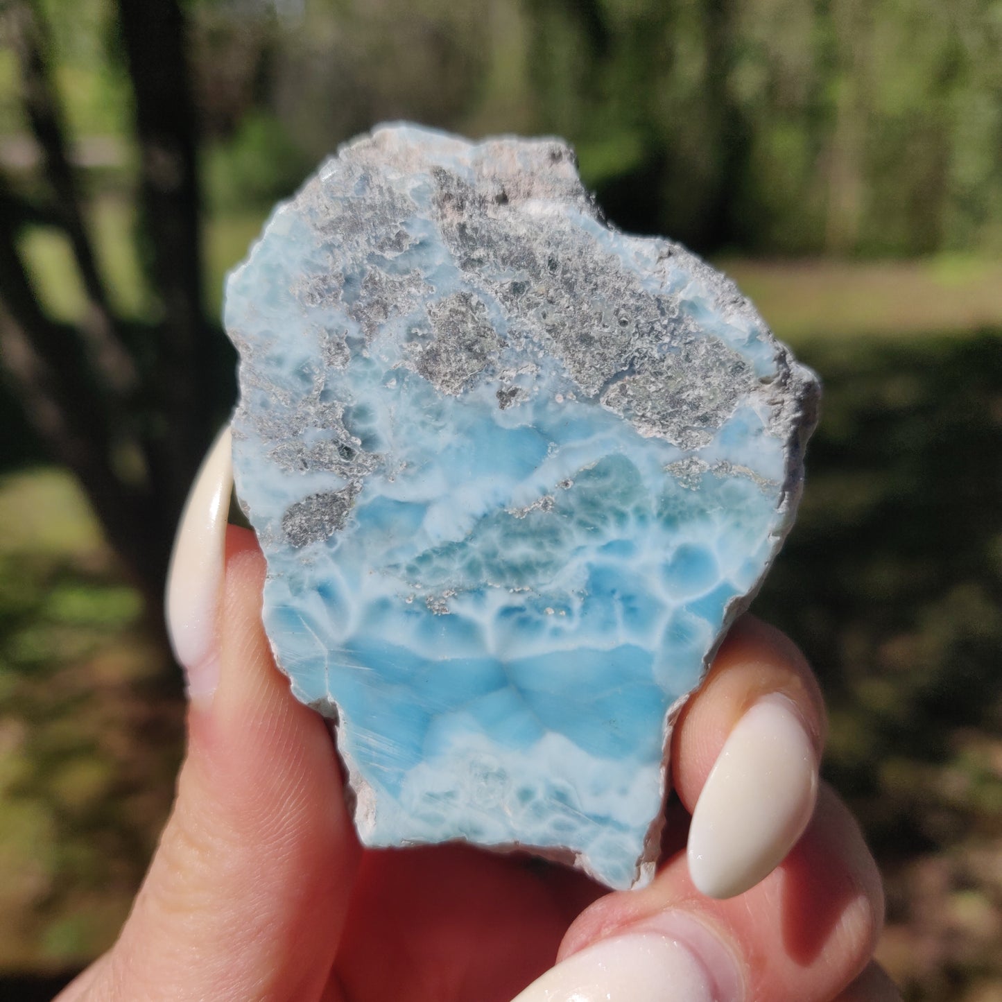 Polished Larimar Slab (#18)