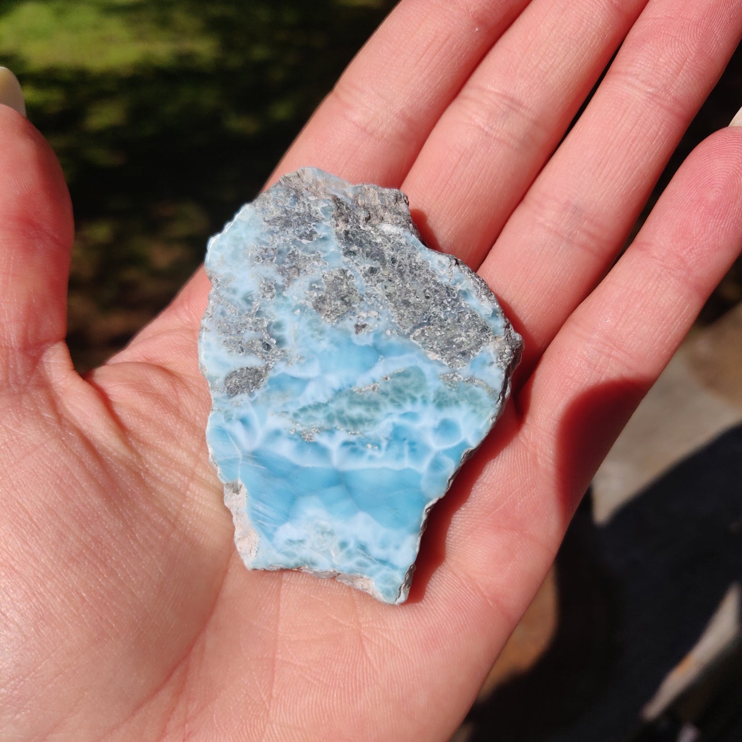 Polished Larimar Slab (#18)