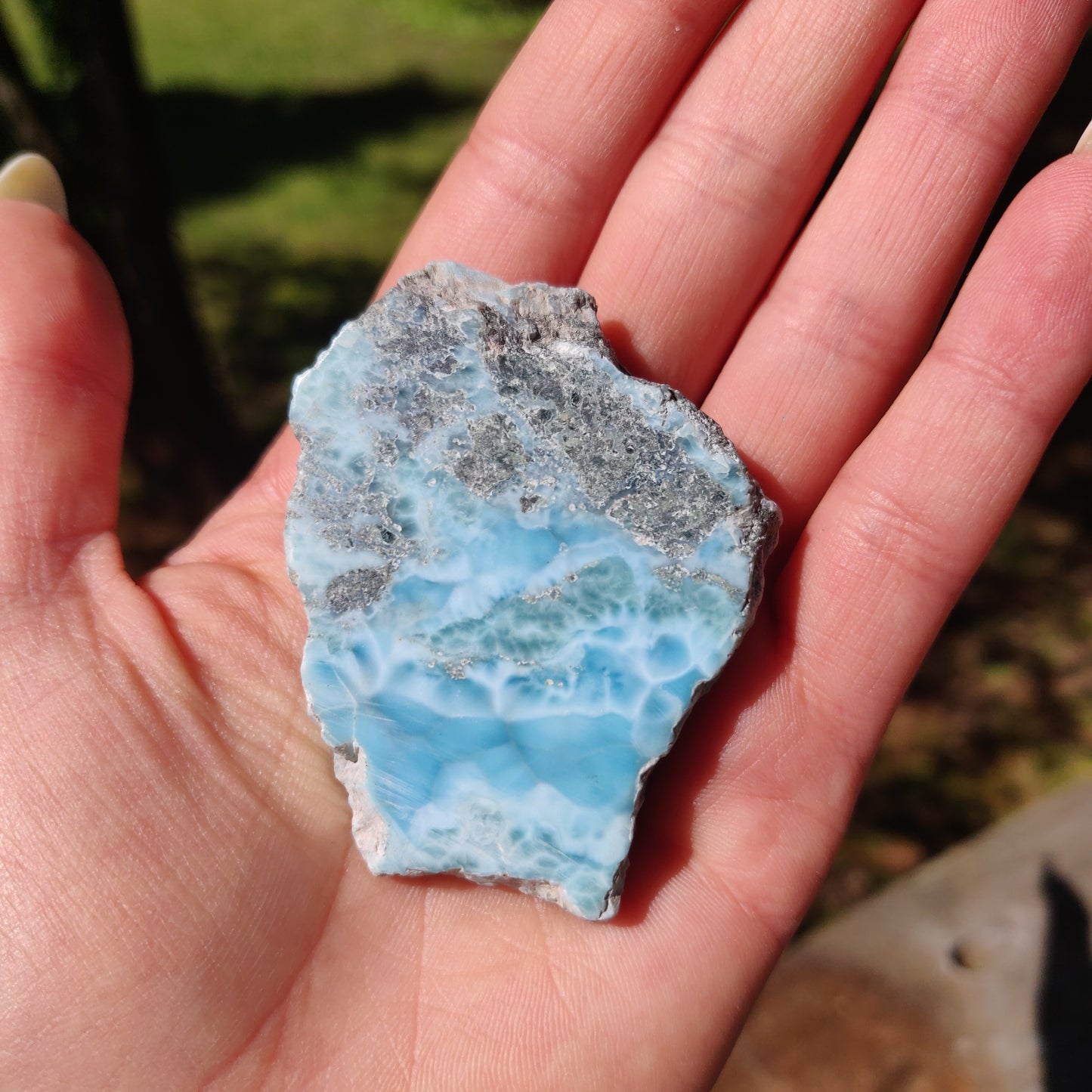 Polished Larimar Slab (#18)