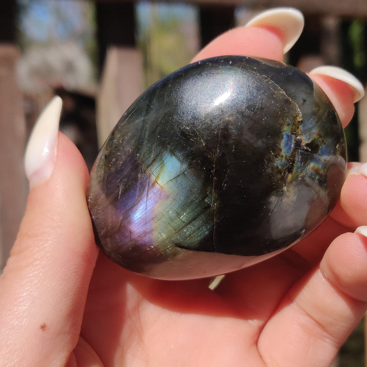 Labradorite Palm Stone (#207)