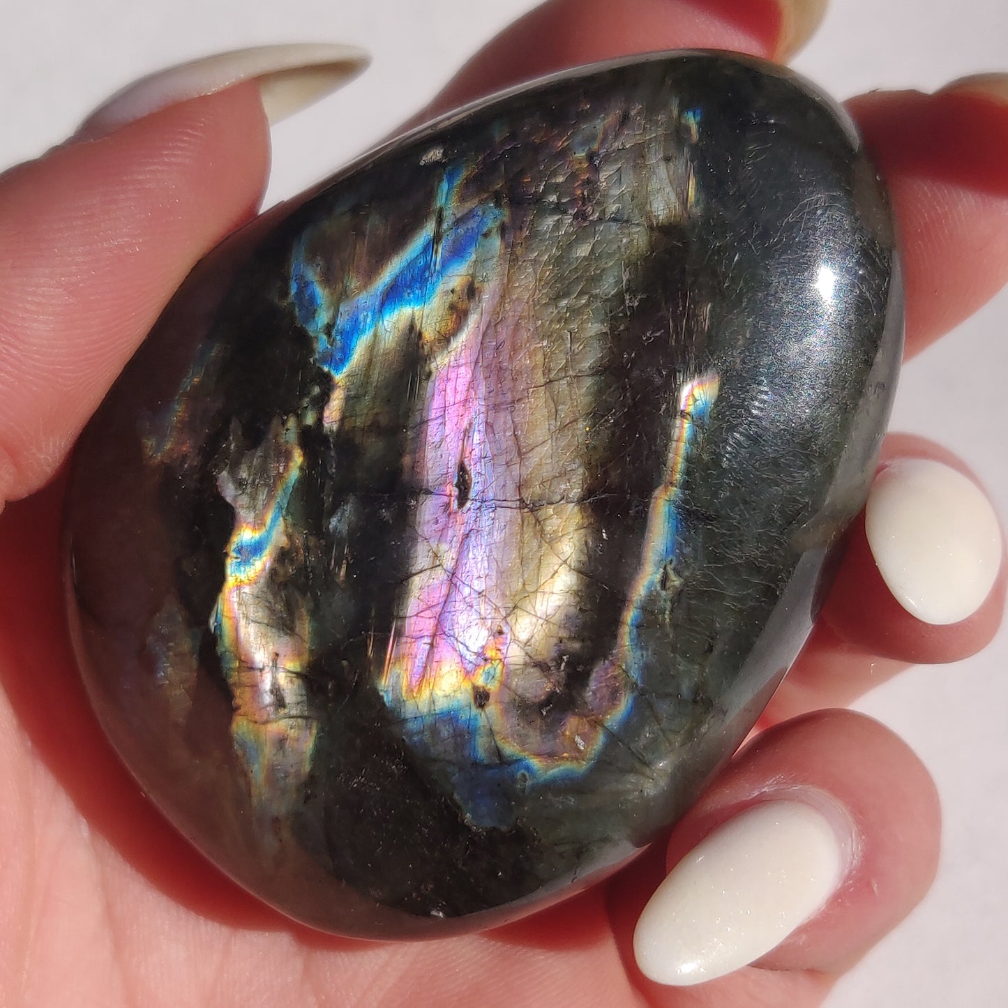 Labradorite Palm Stone (#209)