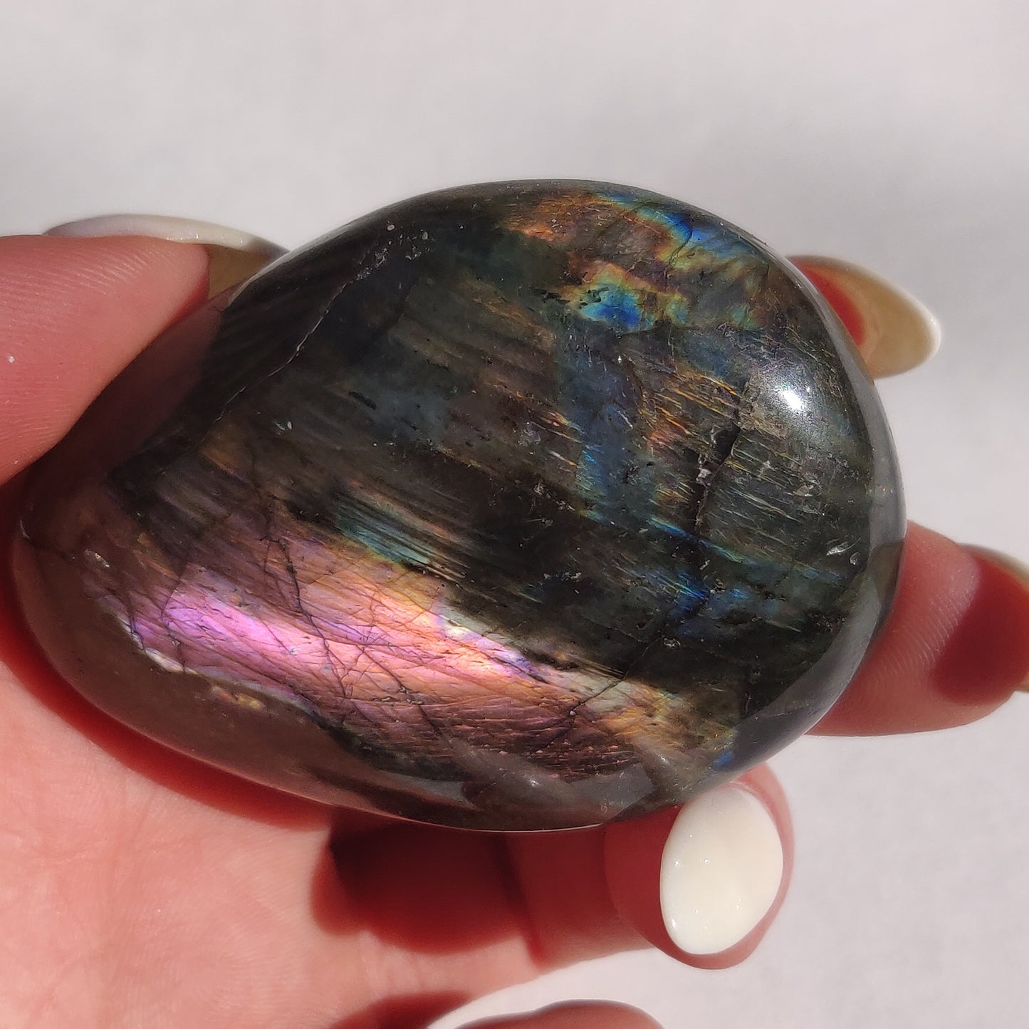 Labradorite Palm Stone (#209)