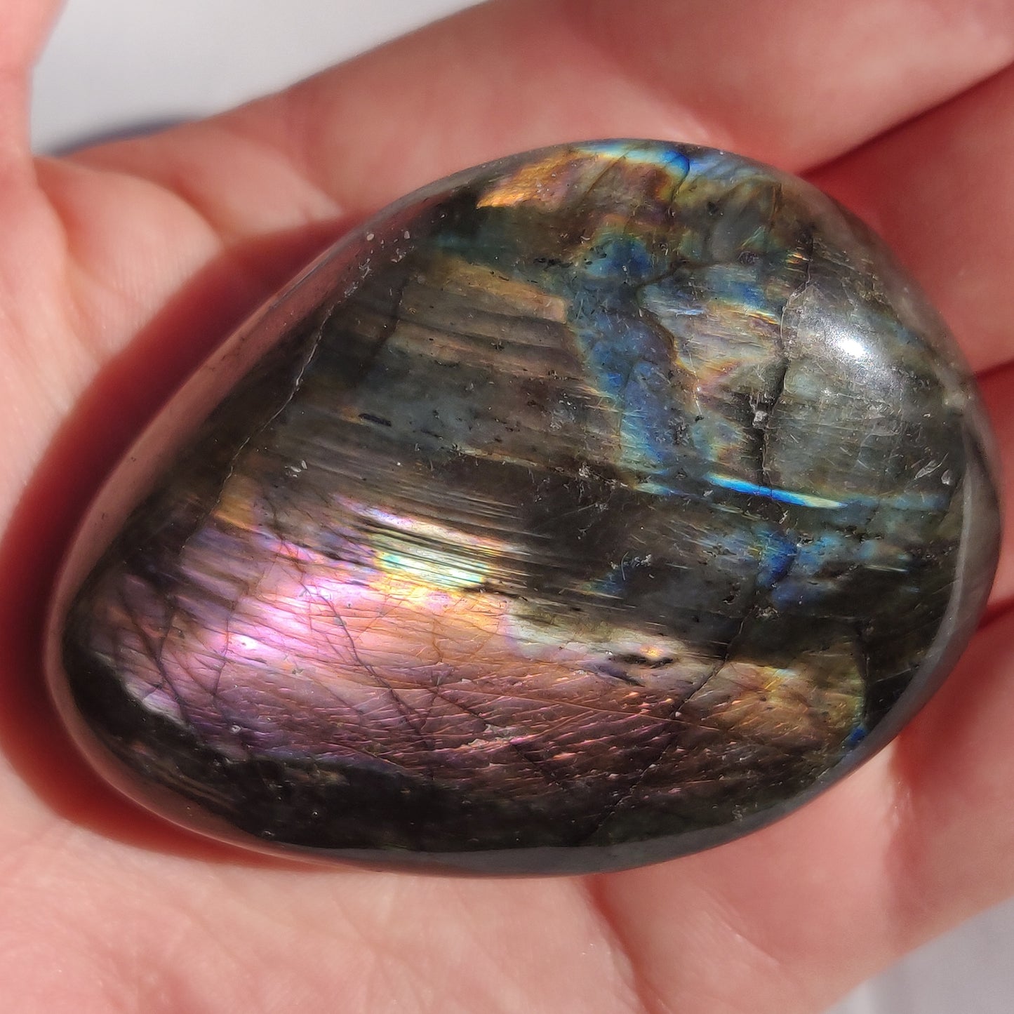 Labradorite Palm Stone (#209)