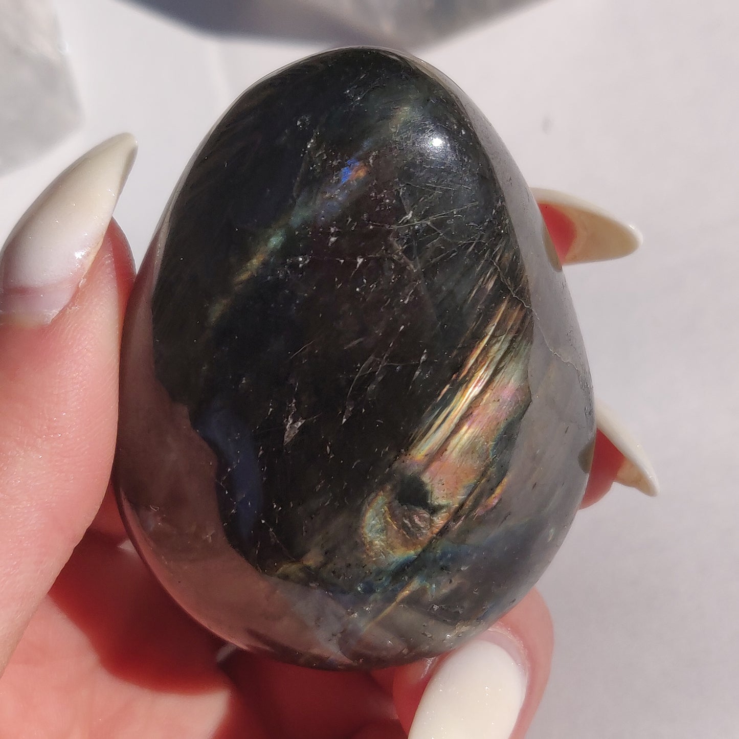 Labradorite Palm Stone (#209)