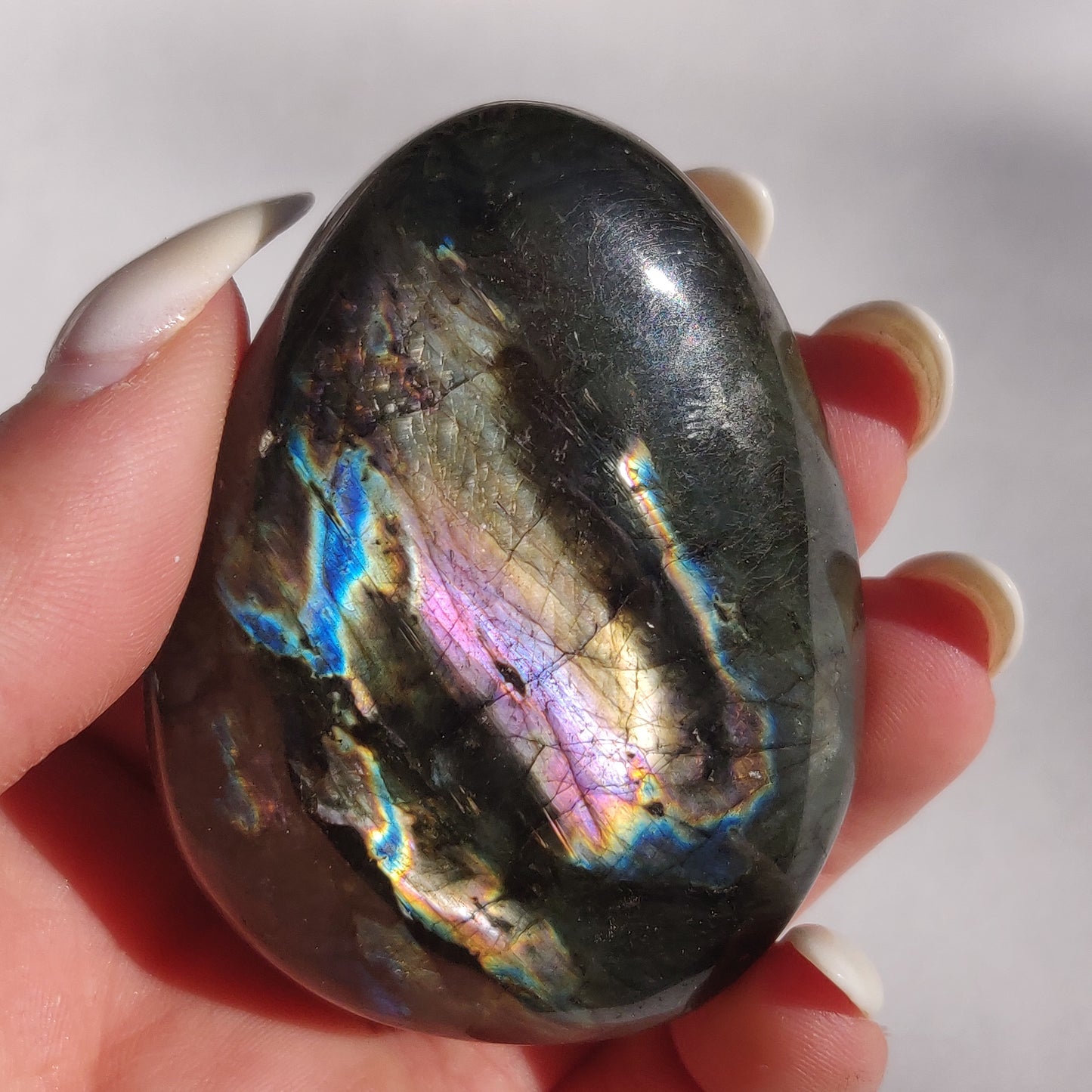 Labradorite Palm Stone (#209)