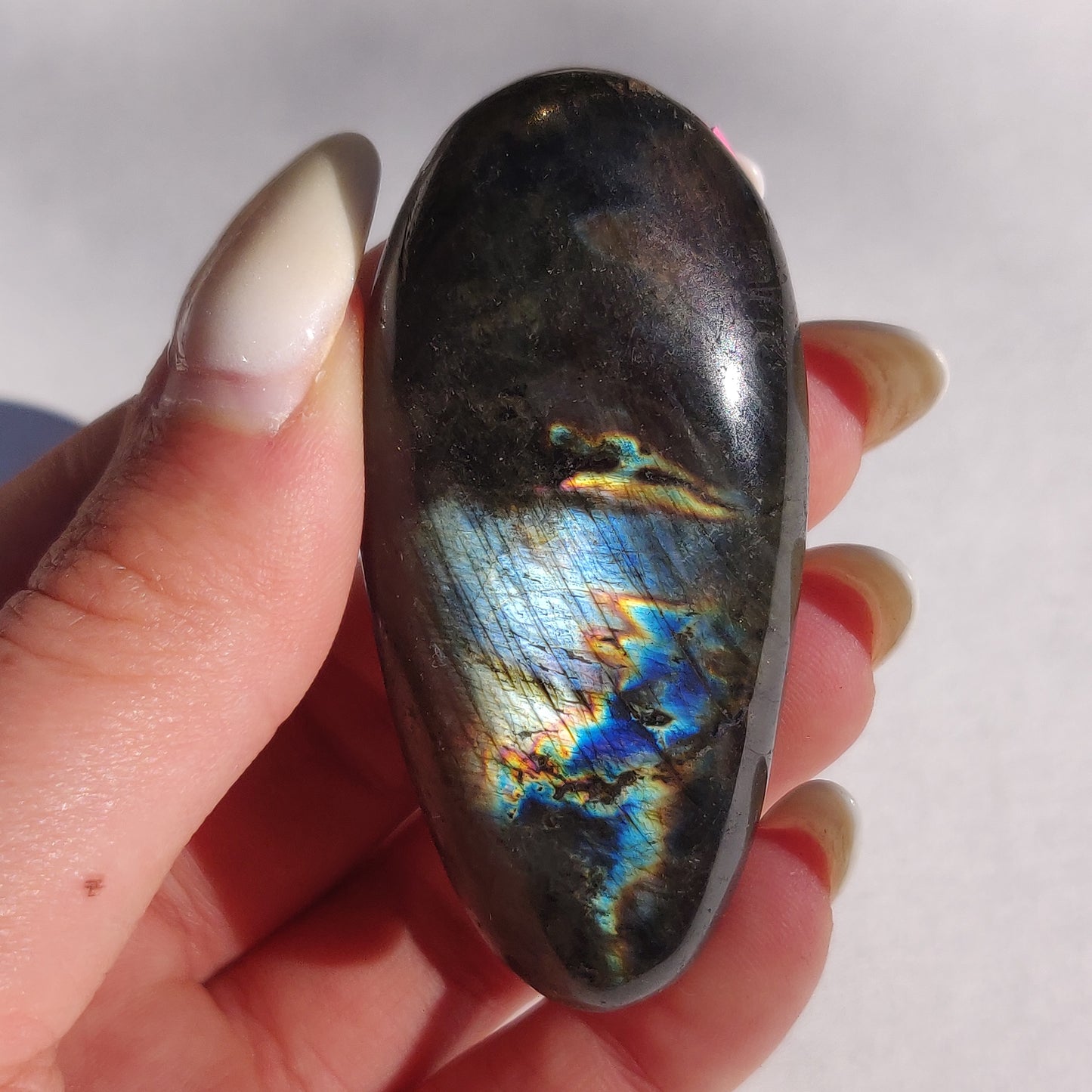 Labradorite Palm Stone (#212)