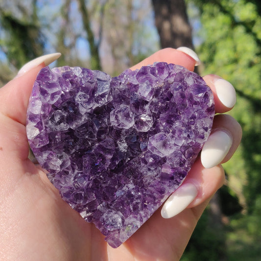 Amethyst Geode & Agate Heart (#24) - Simply Affinity