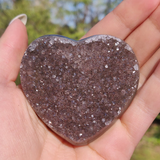 Amethyst Geode & Agate Heart (#23) - Simply Affinity