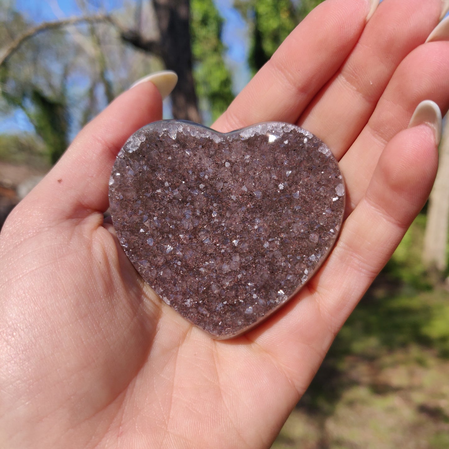 Amethyst Geode & Agate Heart (#23) - Simply Affinity