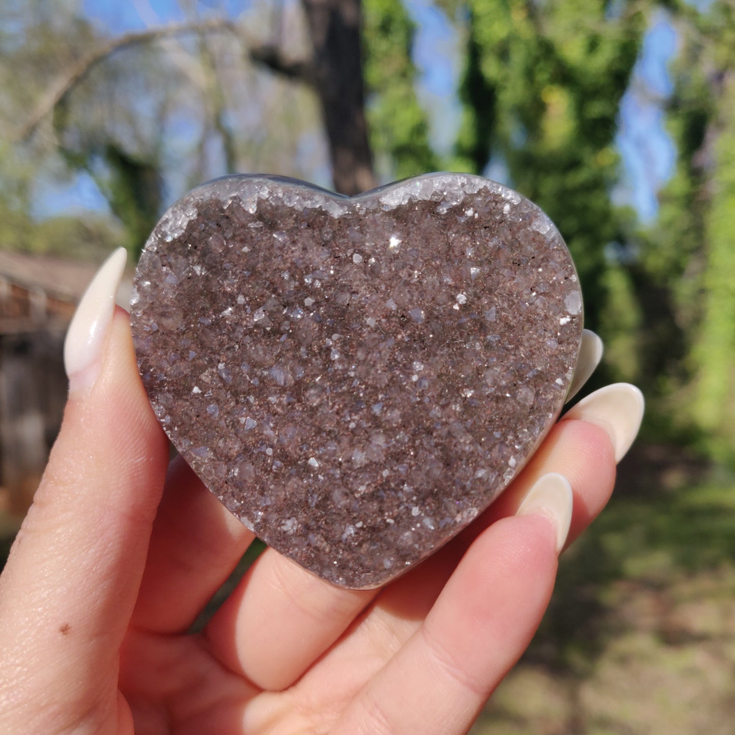Amethyst Geode & Agate Heart (#23) - Simply Affinity