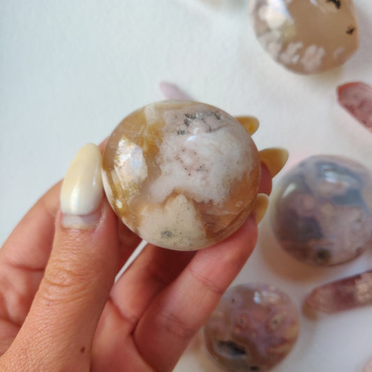 Flower Agate Pocket Stone (#9)