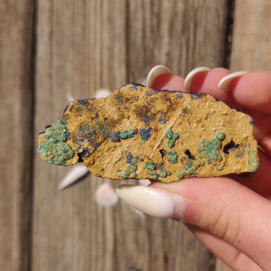 Raw Azurite with Malachite (#3)