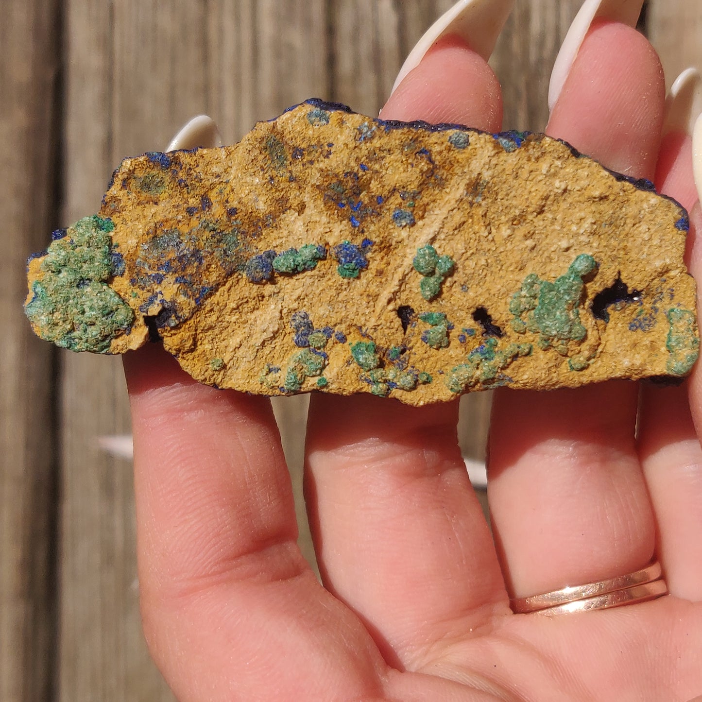 Raw Azurite with Malachite (#3)