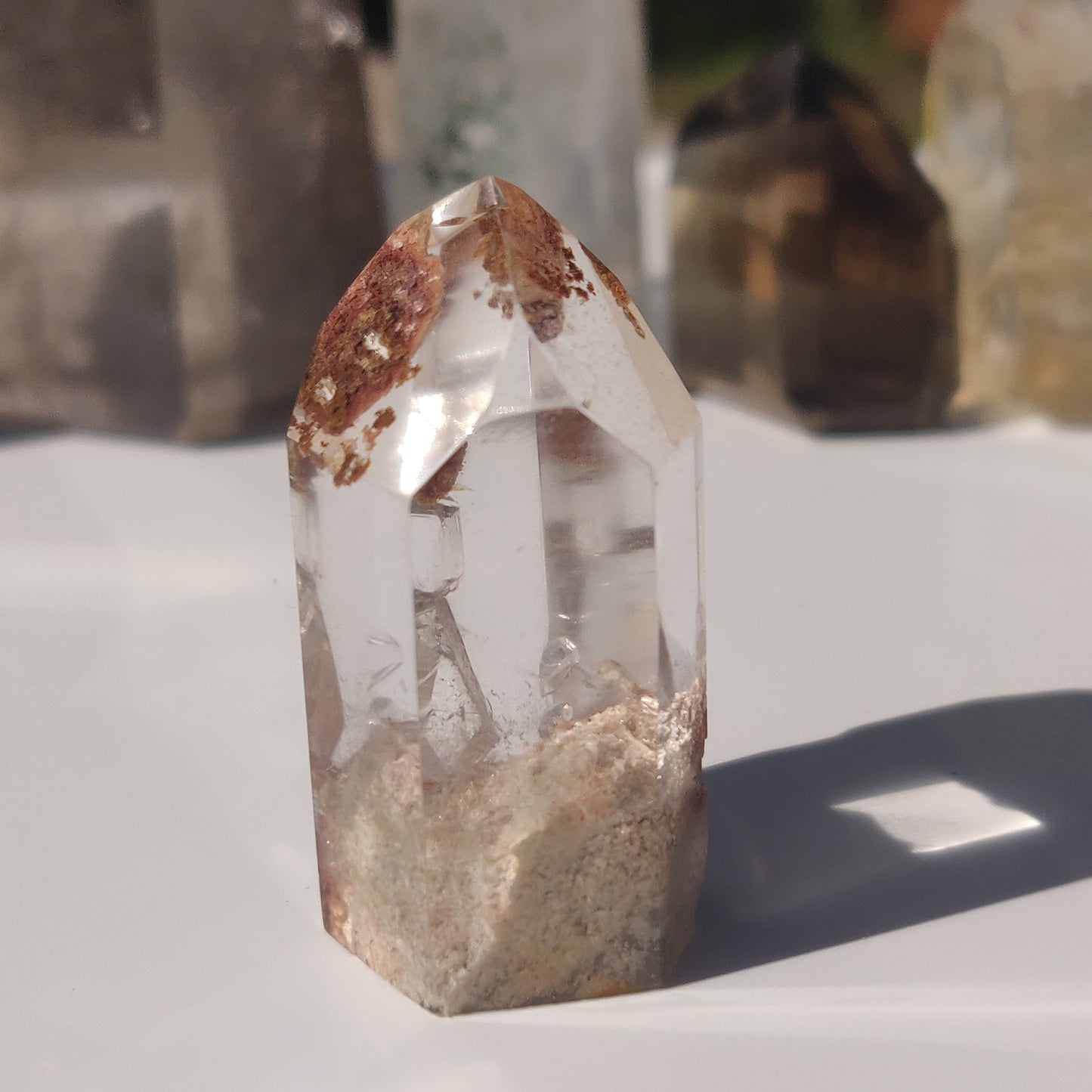 Garden Quartz Point, Lodolite Point (#10P)