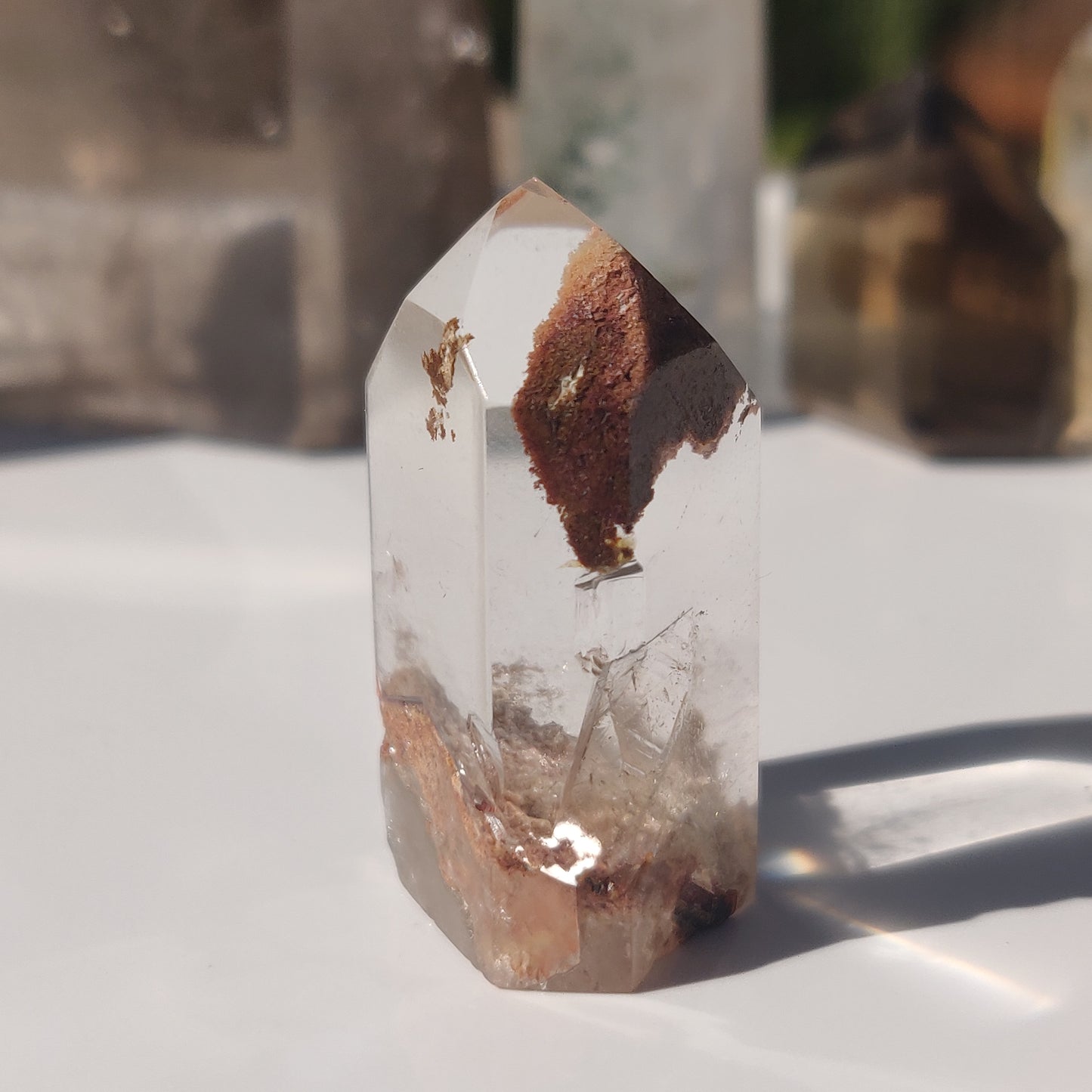 Garden Quartz Point, Lodolite Point (#10P)