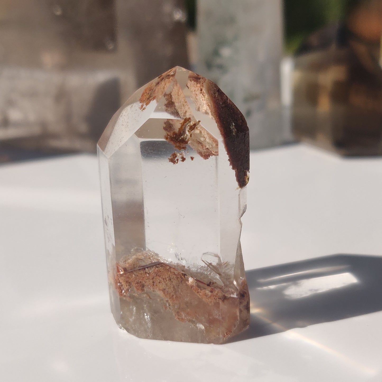 Garden Quartz Point, Lodolite Point (#10P)