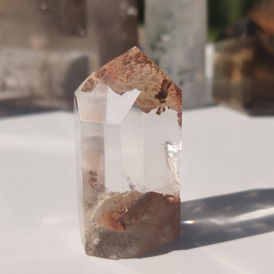 Garden Quartz Point, Lodolite Point (#10P)