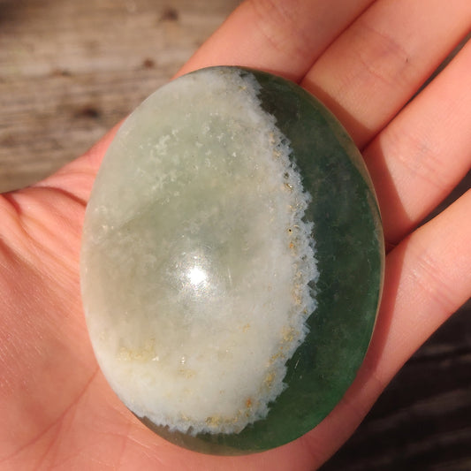 Fluorite Palm Stone (#6)