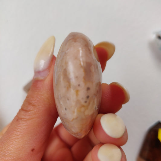 Flower Agate Pocket Stone (#1)