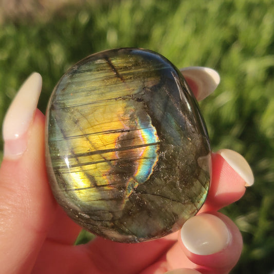 Labradorite Palm Stone (#234) - Simply Affinity