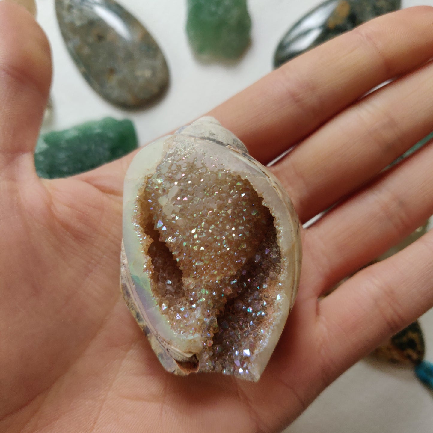Aura Druzy Shell (#12) - Simply Affinity