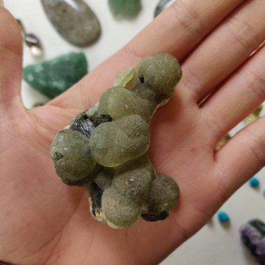 Prehnite Specimen with Epidote (#5)
