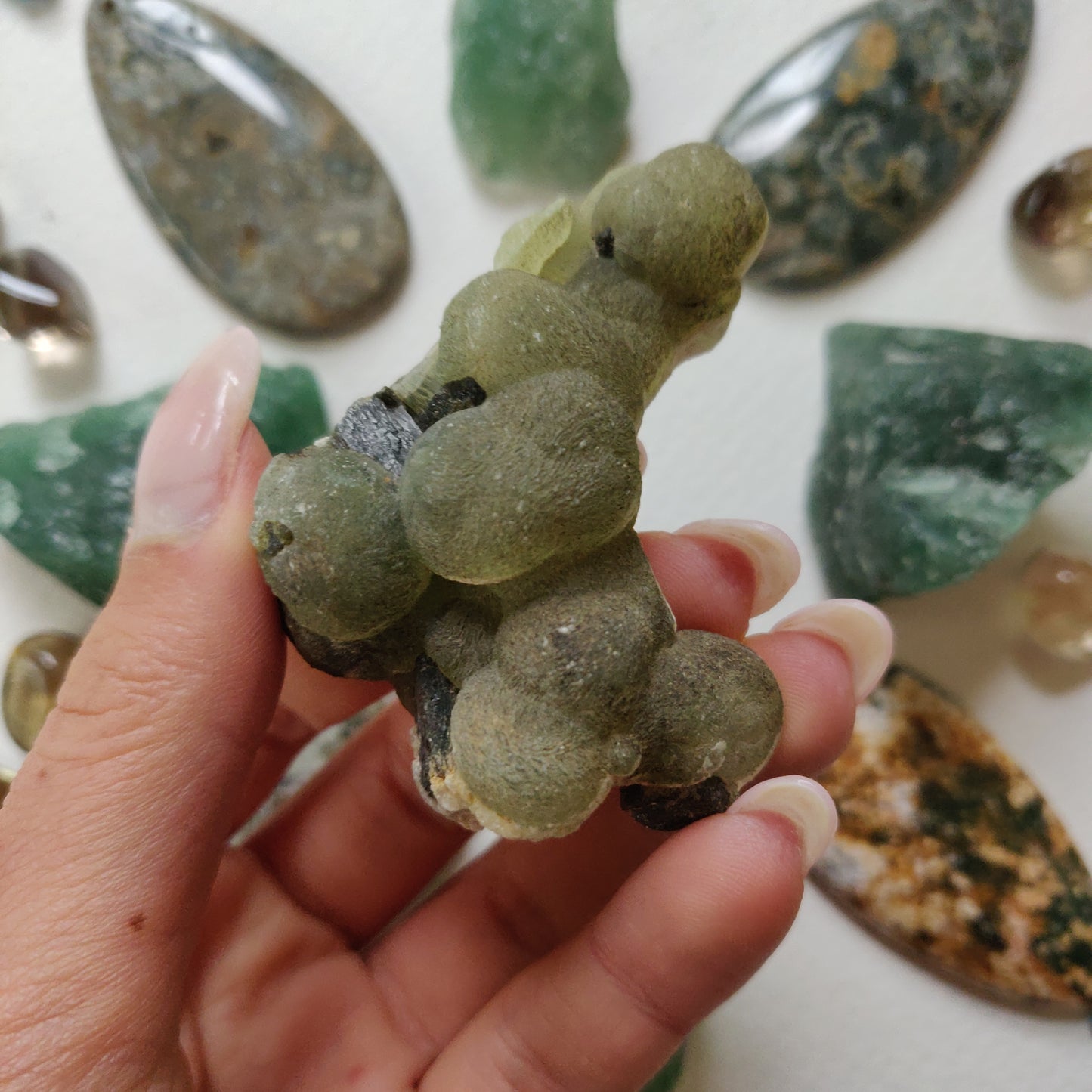 Prehnite Specimen with Epidote (#5)