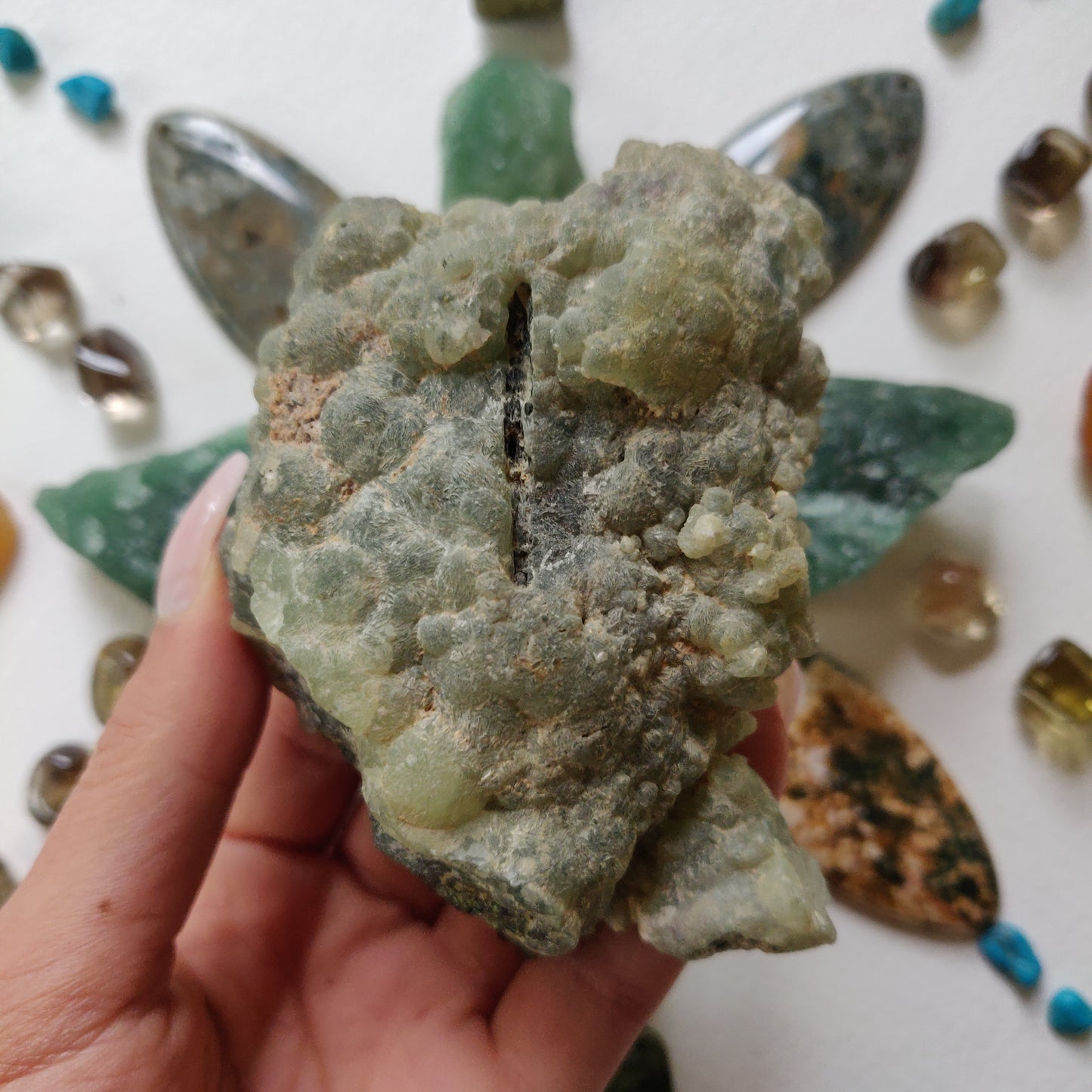 Prehnite Specimen with Epidote (#4)