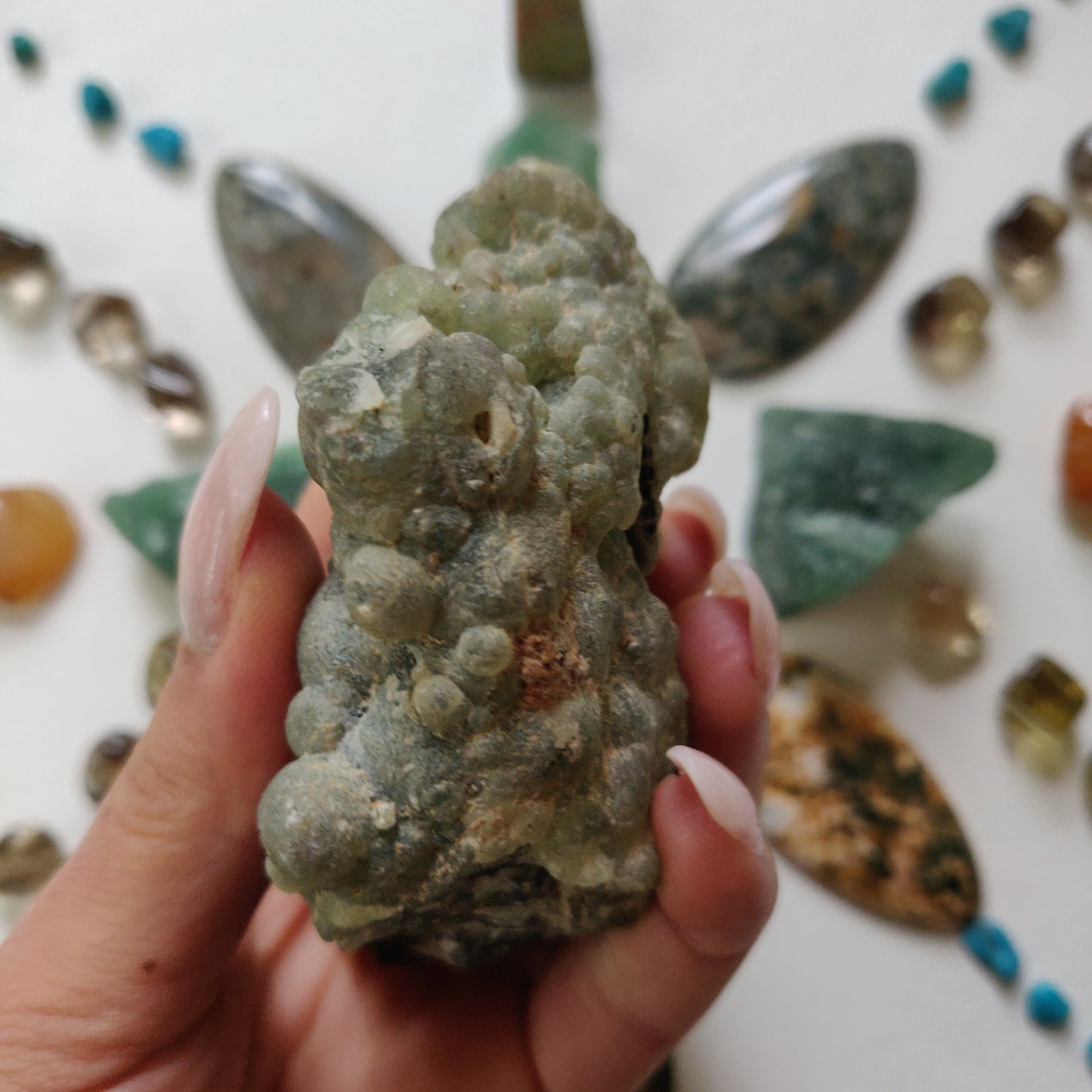 Prehnite Specimen with Epidote (#4)