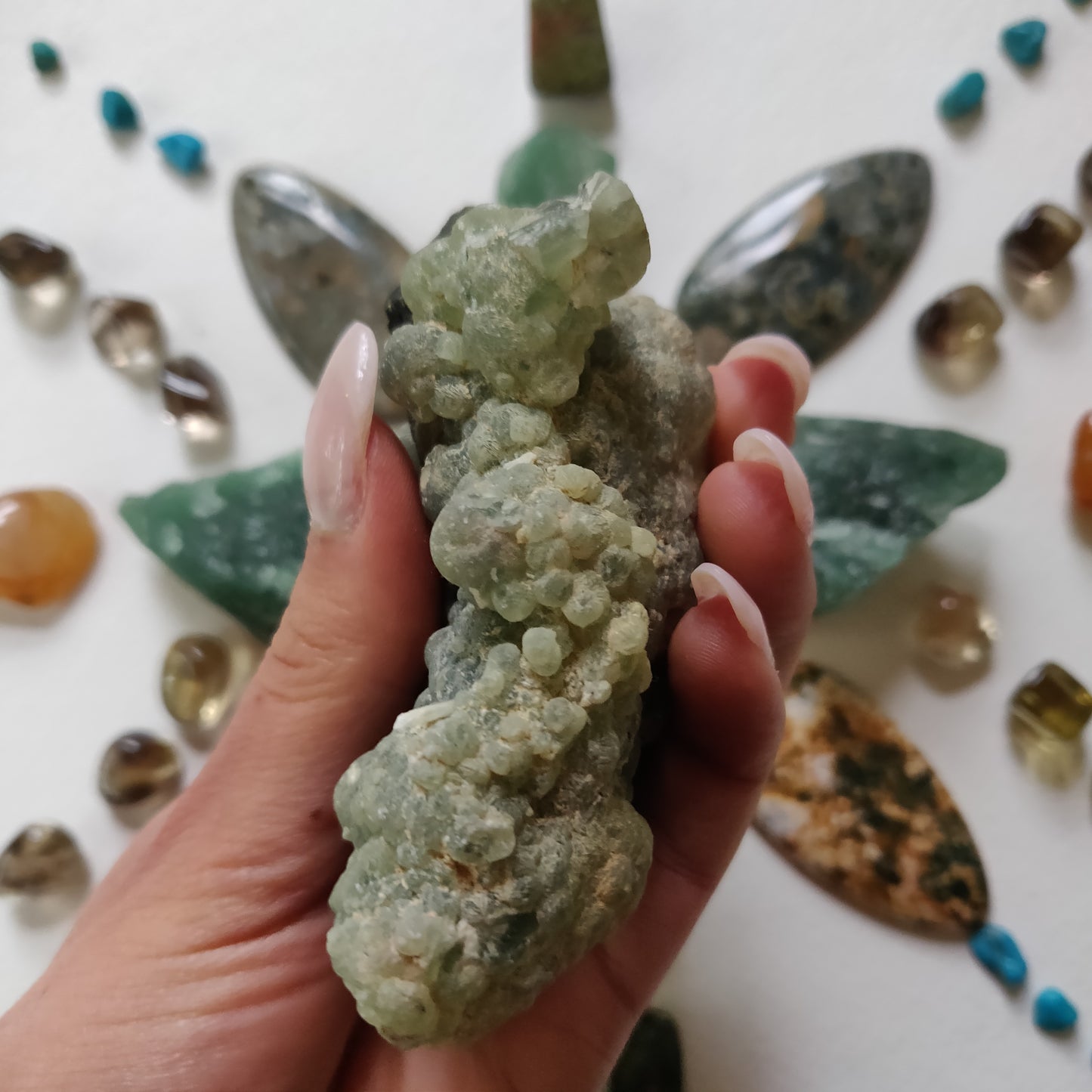 Prehnite Specimen with Epidote (#4)