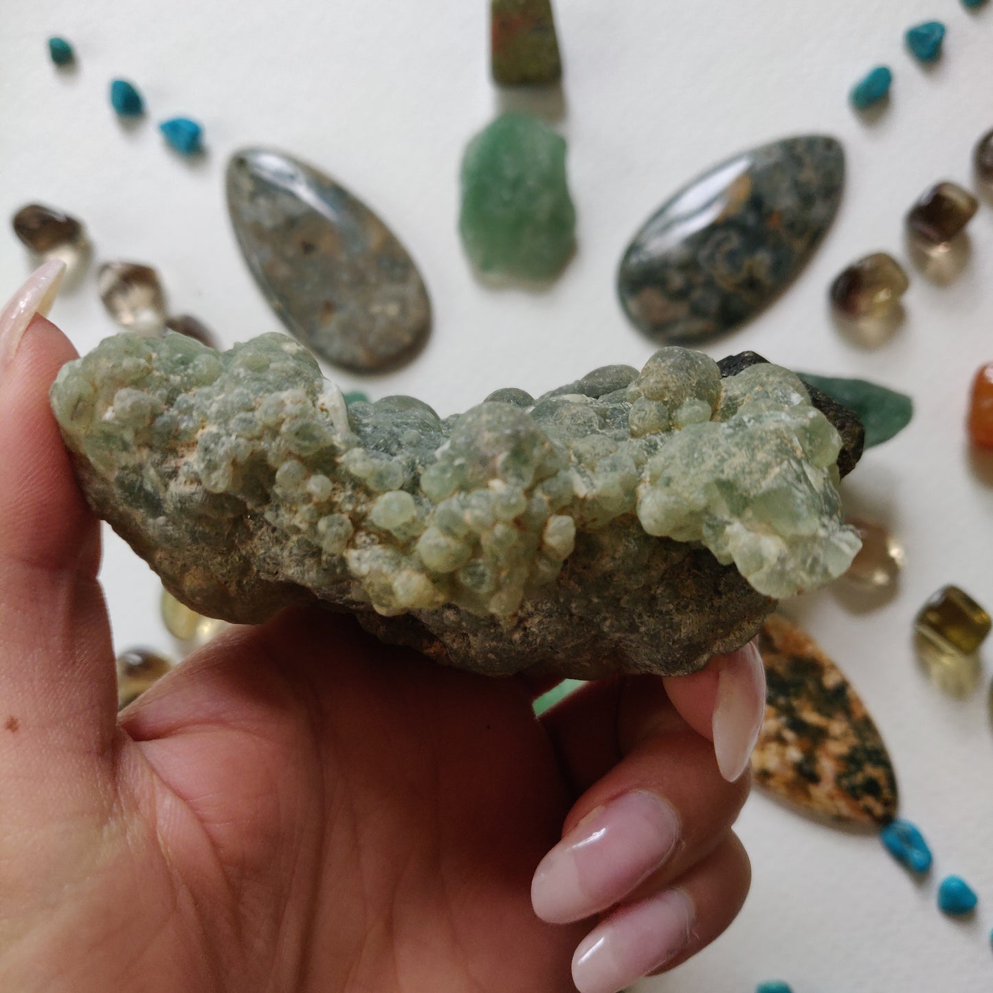 Prehnite Specimen with Epidote (#4)