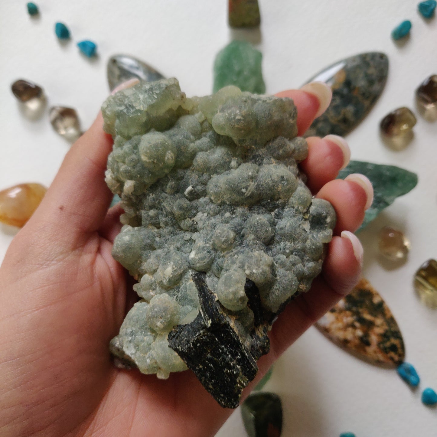 Prehnite Specimen with Epidote (#4)