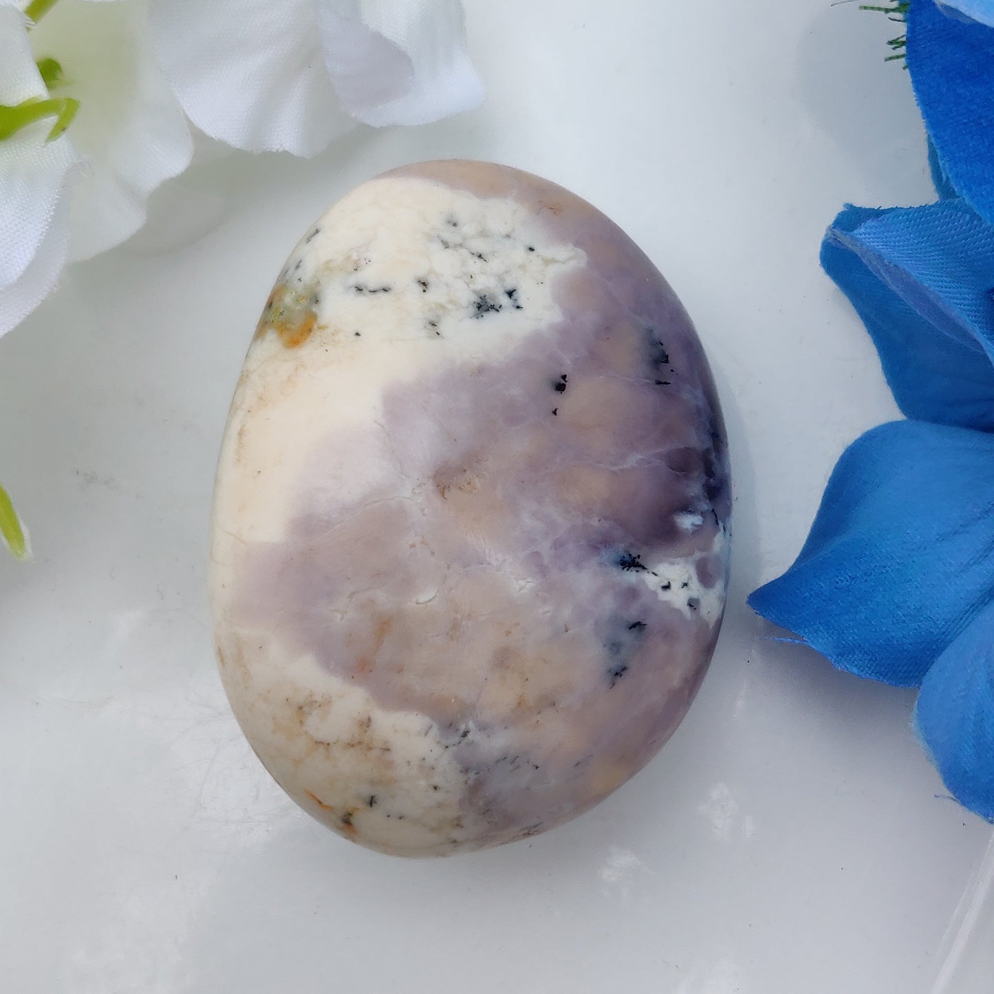 Purple Dendritic Opal Palm Stone (#34)