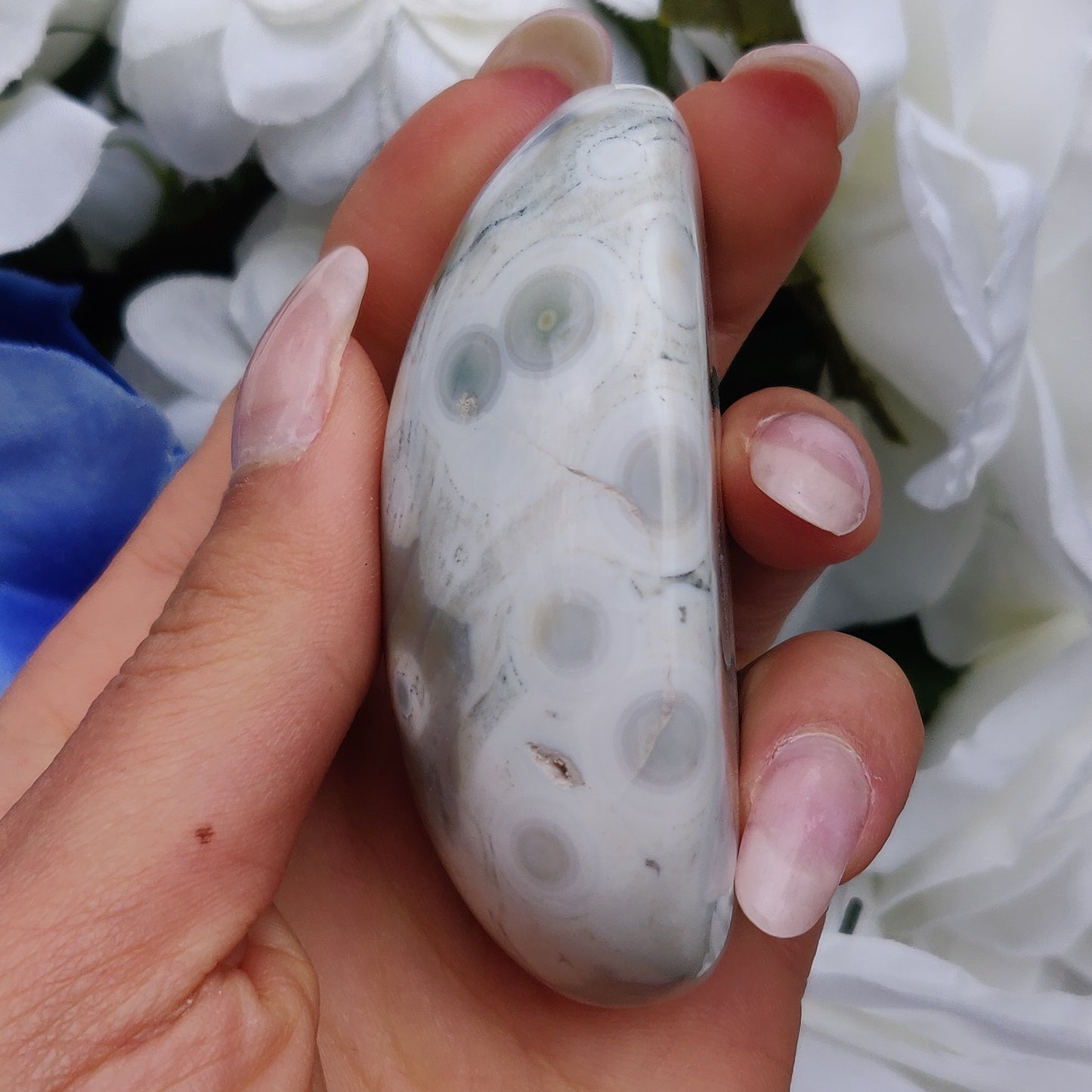 Ocean Jasper Palm Stone (#40)