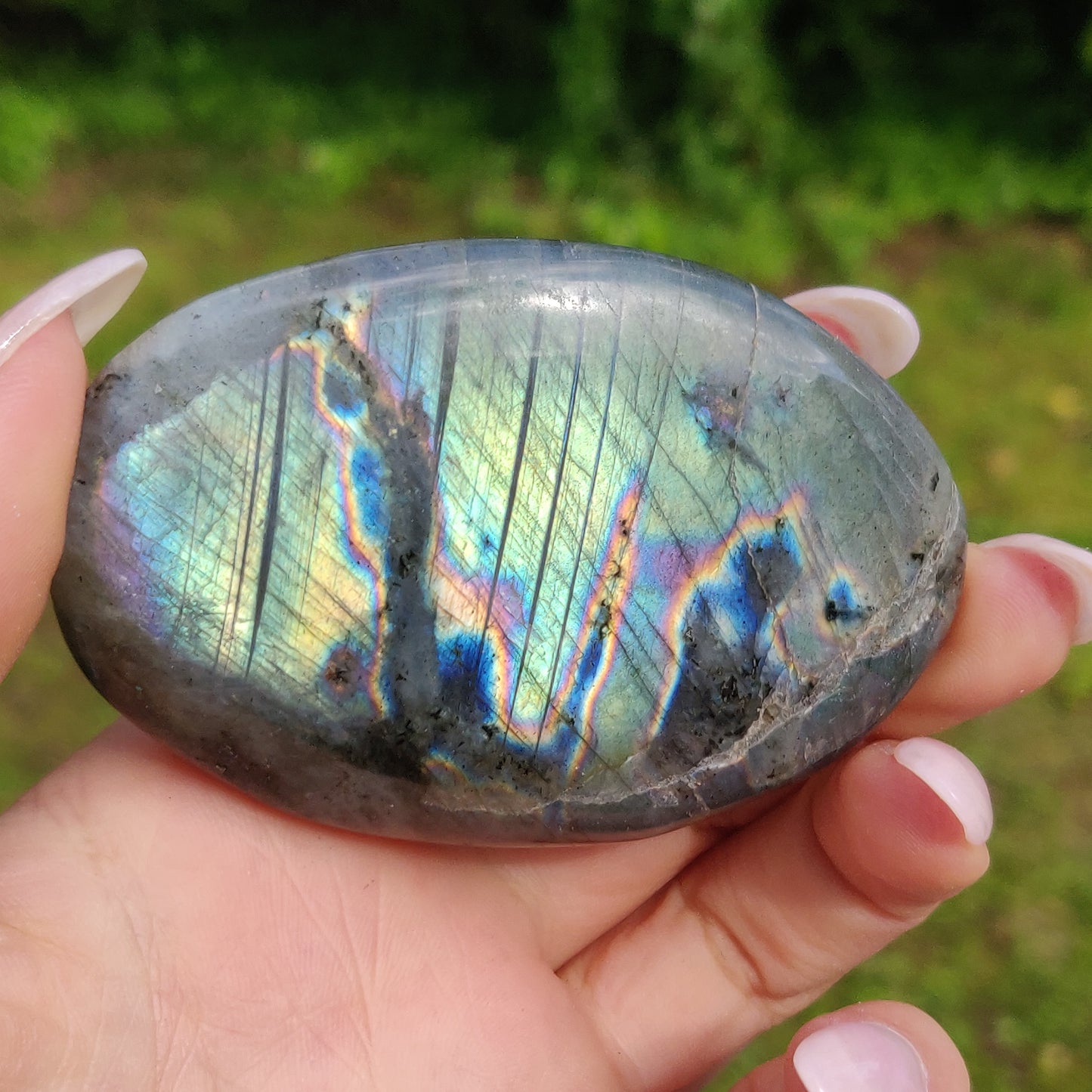 Labradorite Palm Stone (#229) - Simply Affinity