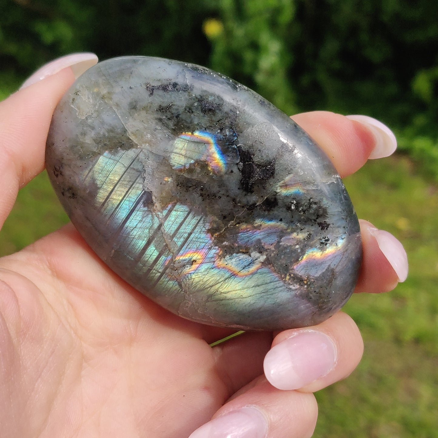 Labradorite Palm Stone (#229) - Simply Affinity