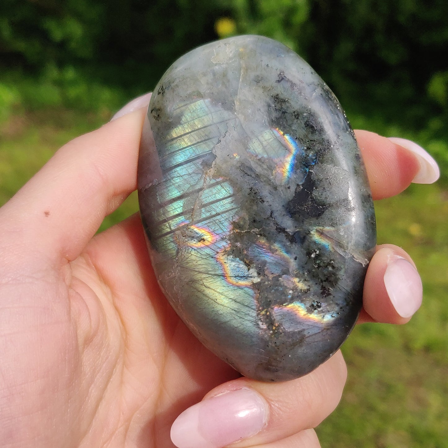 Labradorite Palm Stone (#229) - Simply Affinity