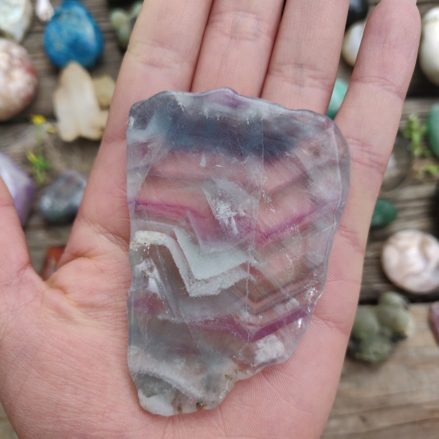 Fluorite Slab, Rainbow Fluorite Slab (#9)