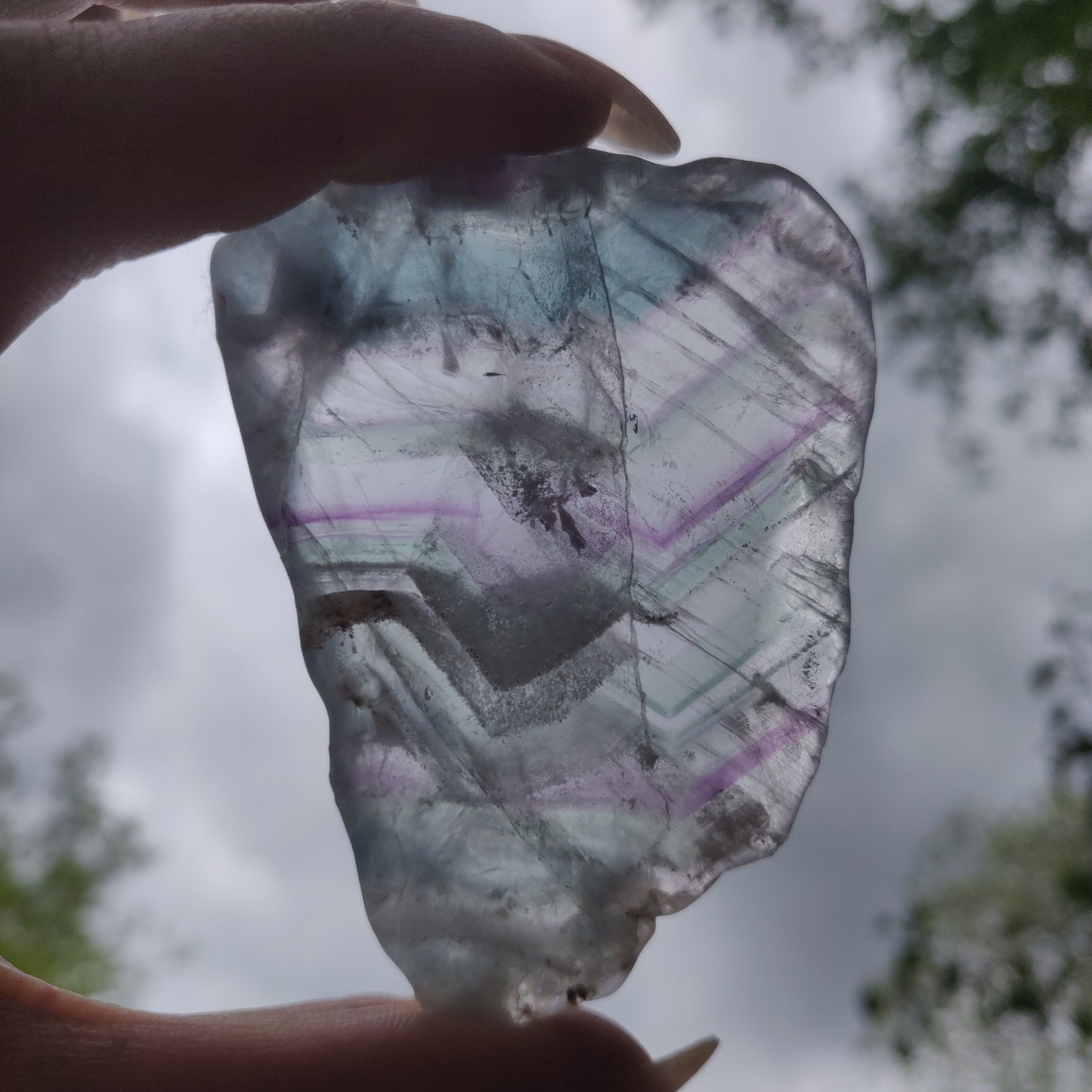 Fluorite Slab, Rainbow Fluorite Slab (#9)