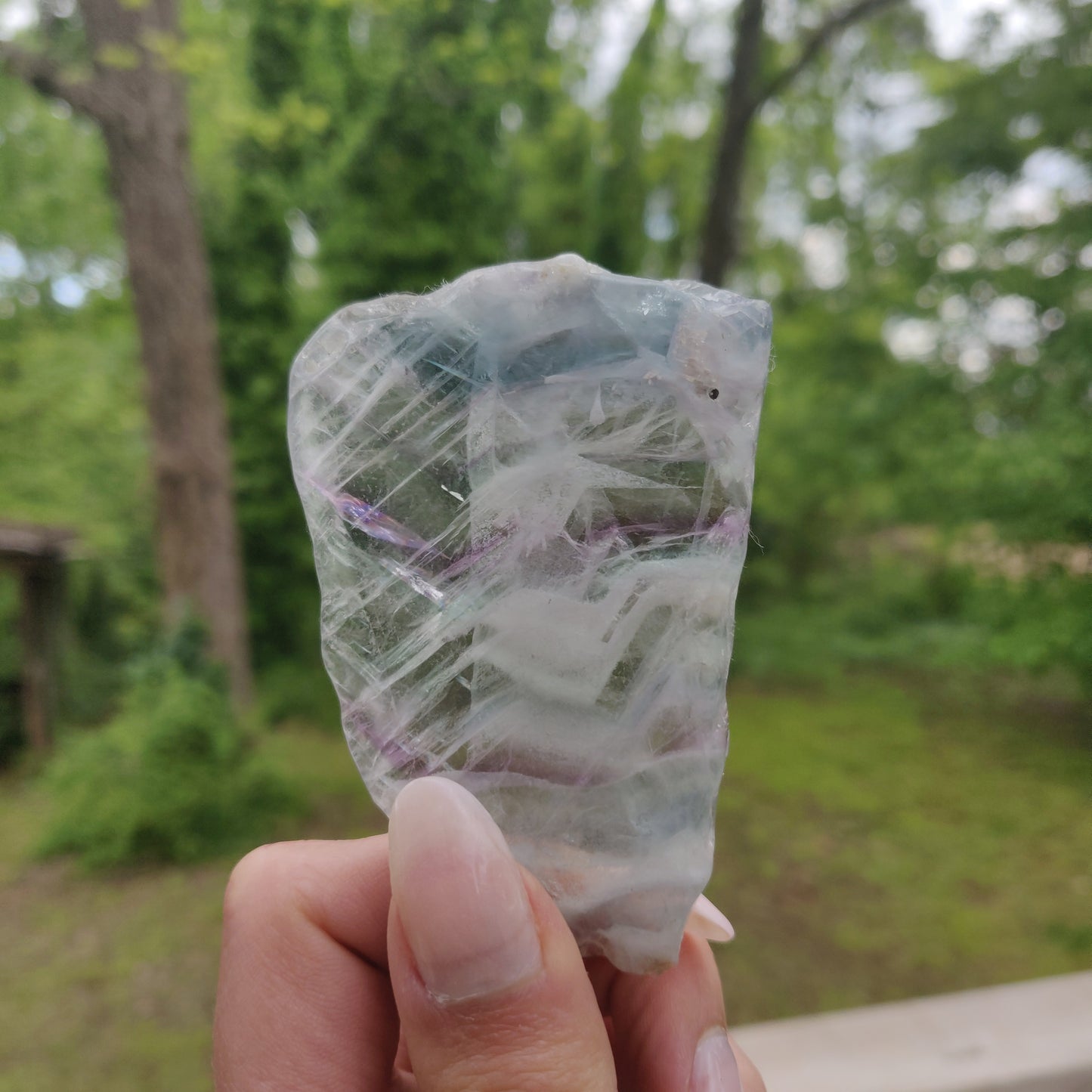Fluorite Slab, Rainbow Fluorite Slab (#9)