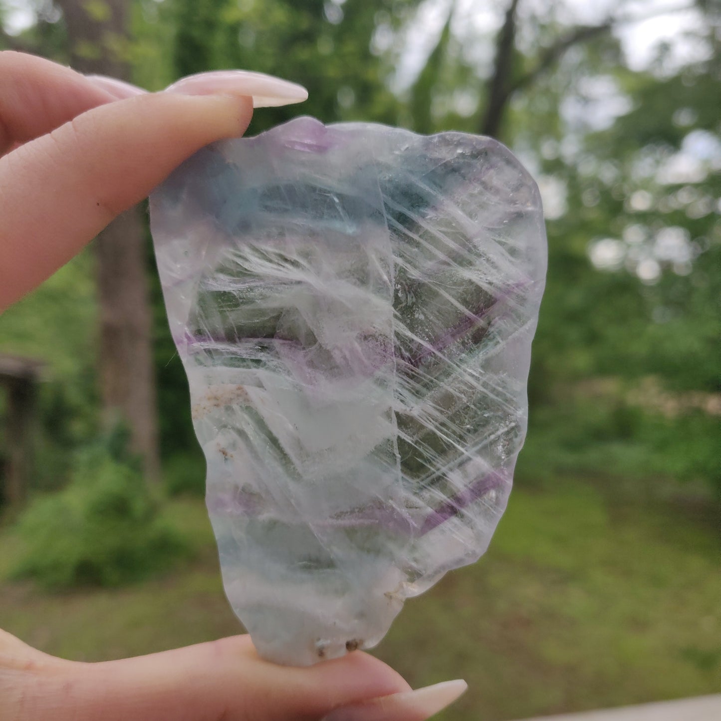 Fluorite Slab, Rainbow Fluorite Slab (#9)