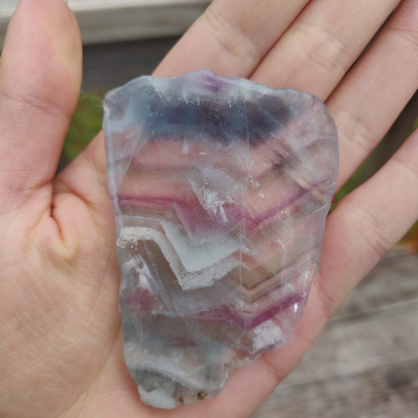 Fluorite Slab, Rainbow Fluorite Slab (#9)