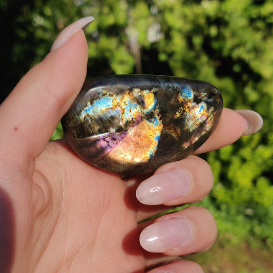 Labradorite Palm Stone (#57)