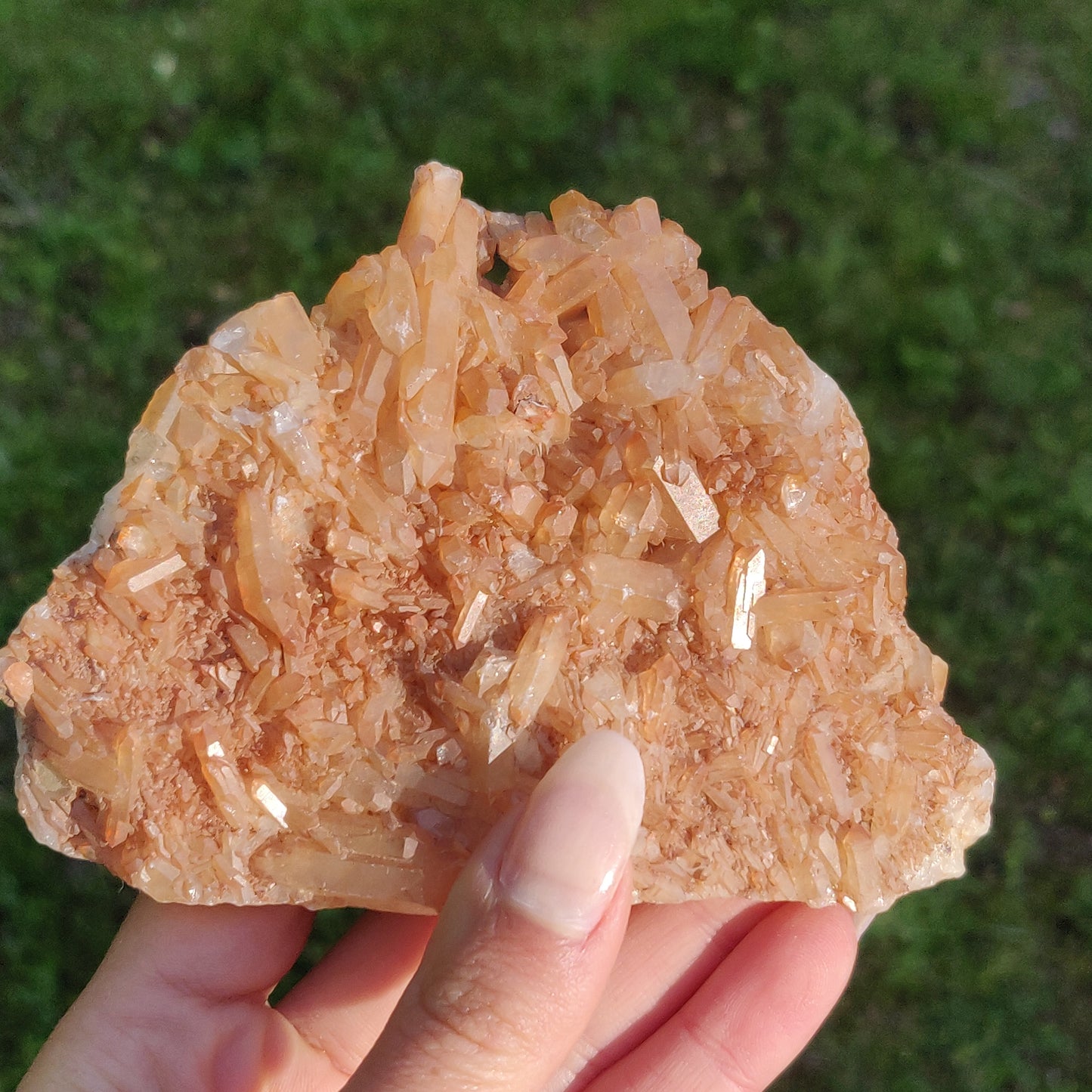 Tangerine Quartz Cluster (#1)