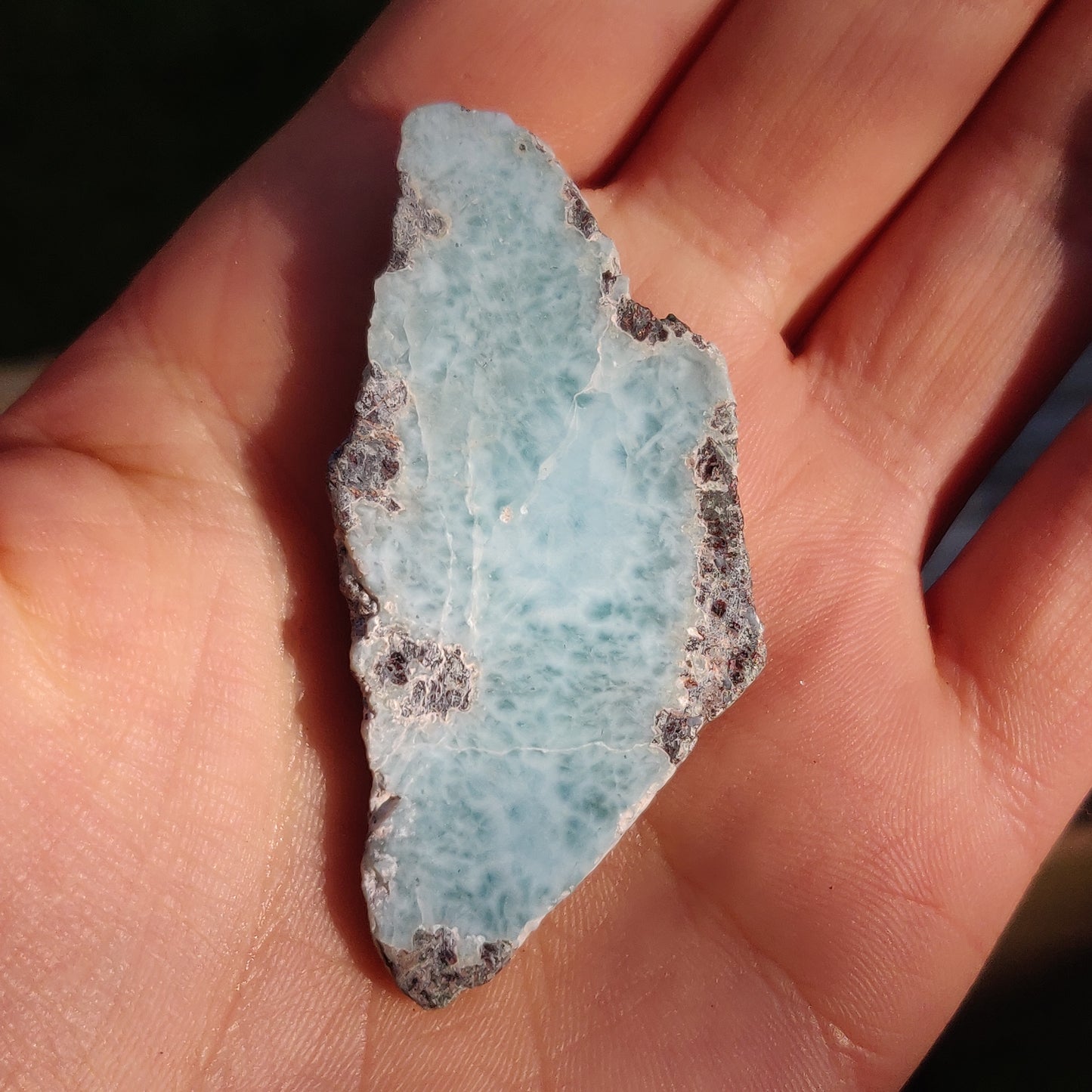 Polished Larimar Slab (#12)
