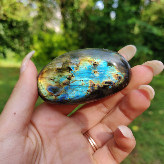 Labradorite Palm Stone (#33)
