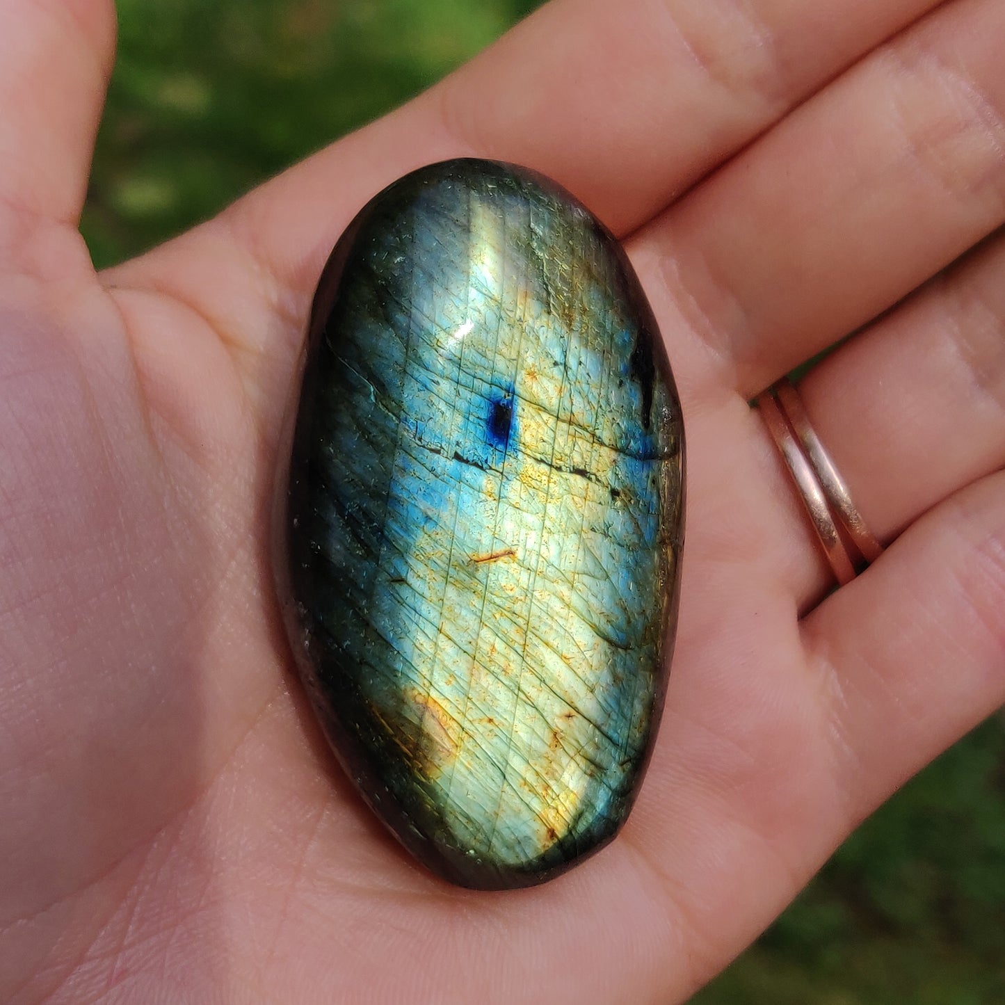 Labradorite Palm Stone (#143)