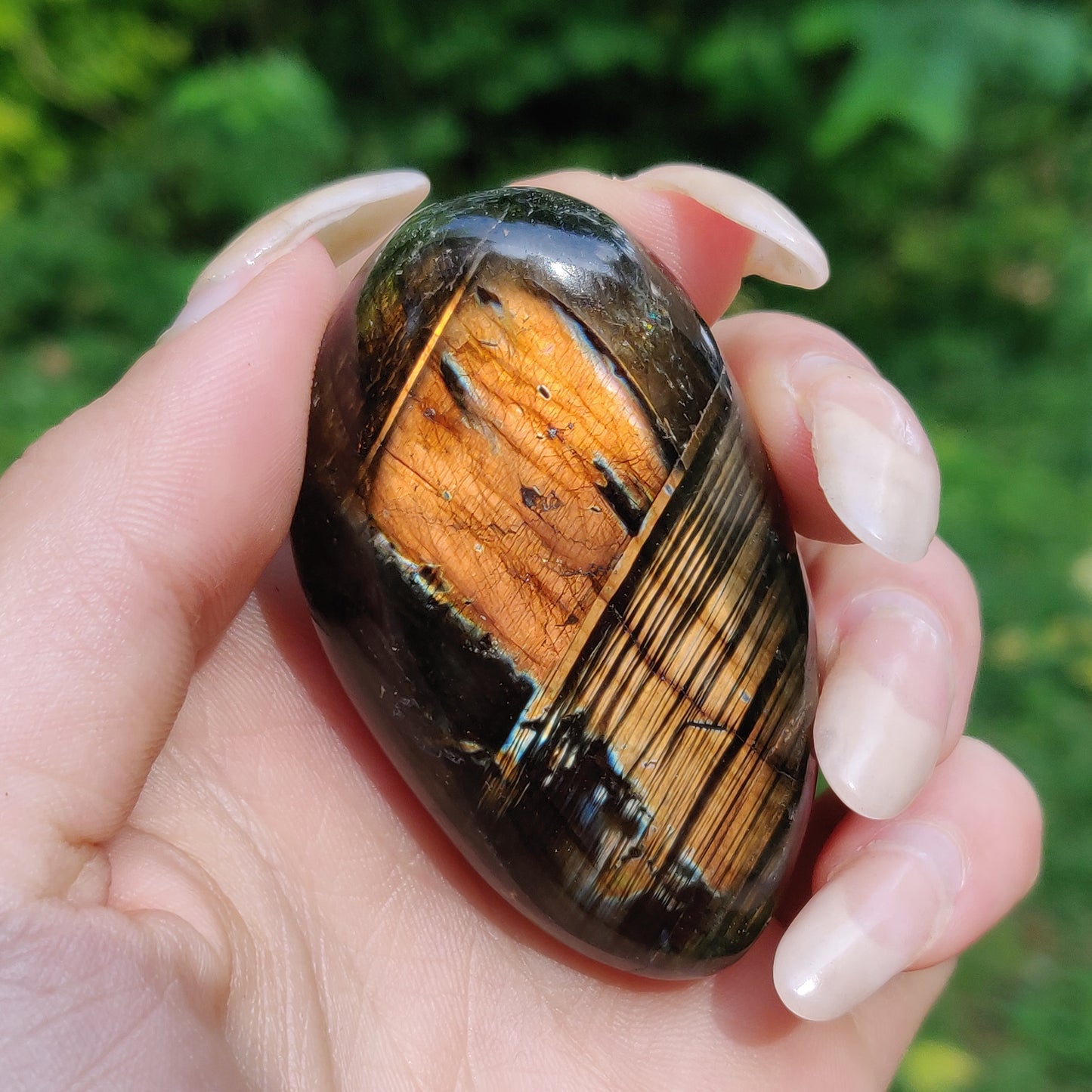 Labradorite Palm Stone (#144)