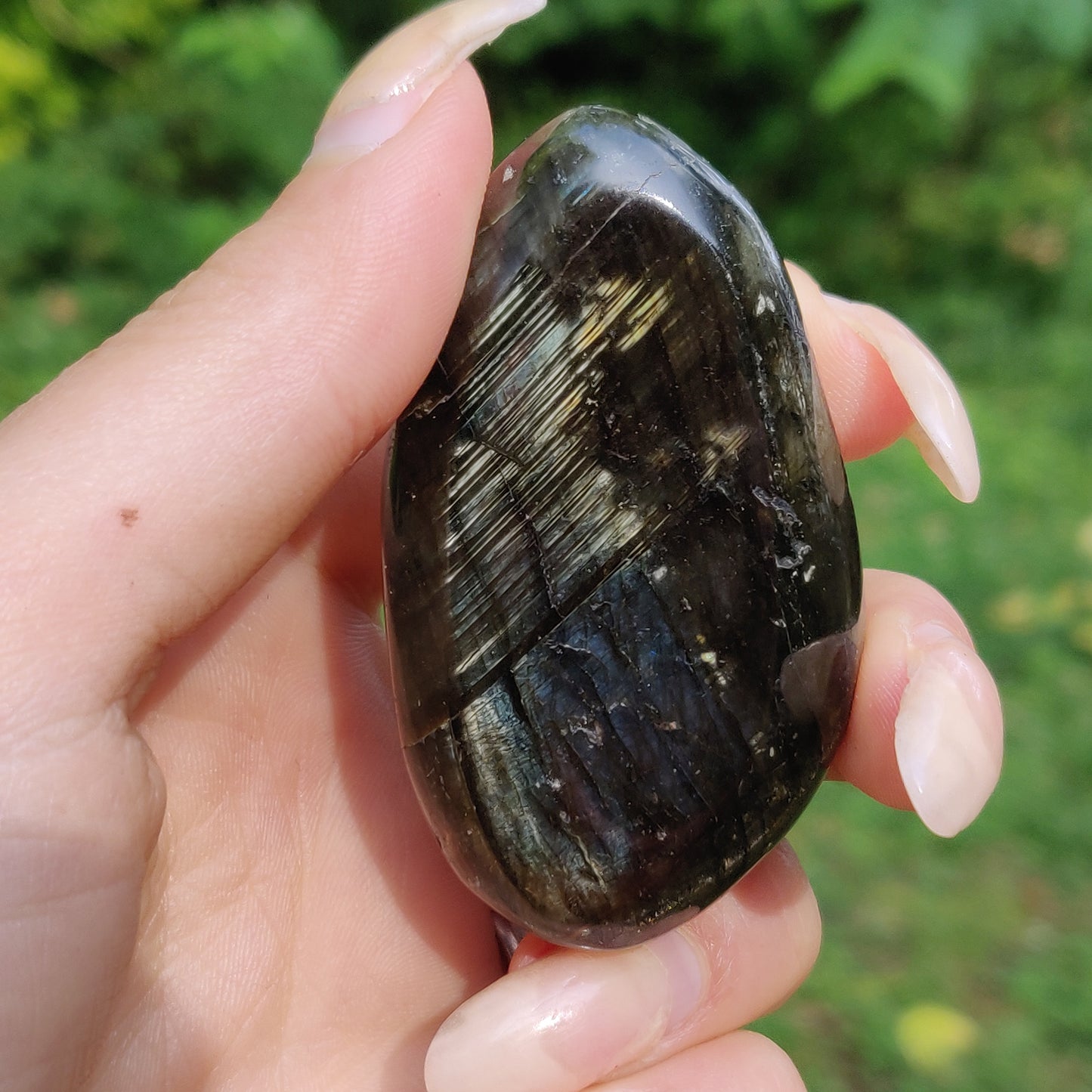 Labradorite Palm Stone (#144)